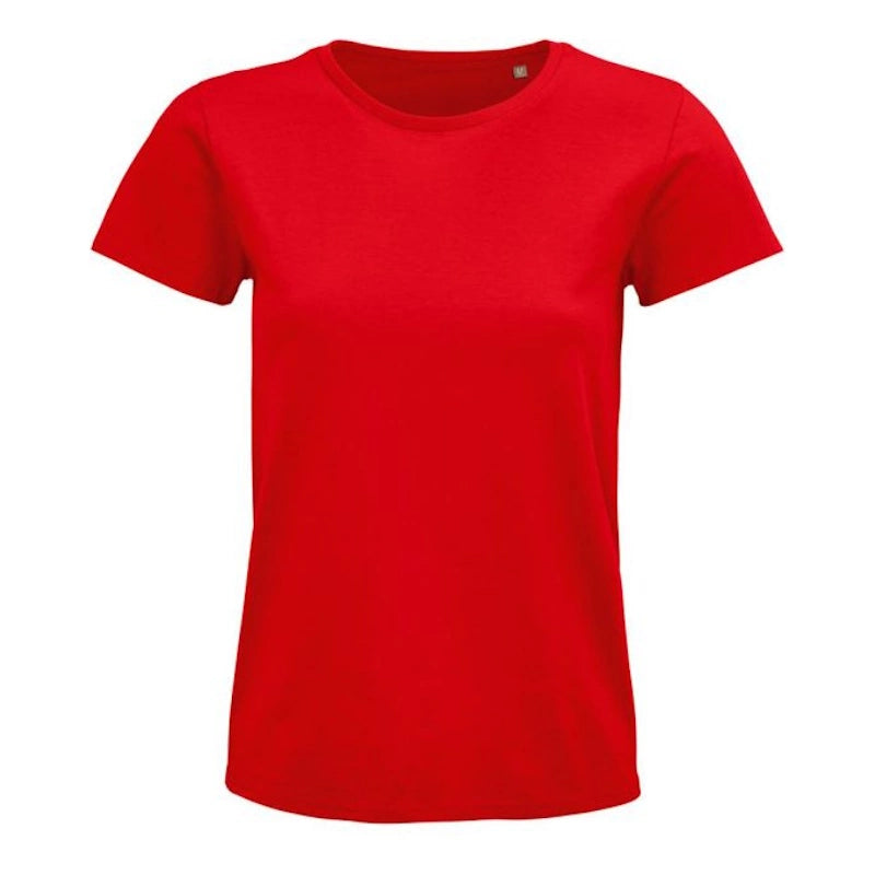 besticktes Bio Baumwoll Frauen T-Shirt | Emoji der Woche