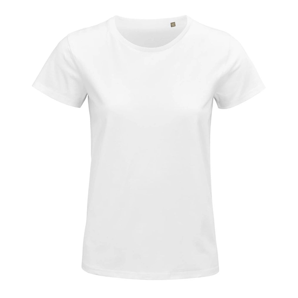 besticktes Bio Baumwoll Frauen T-Shirt | Emoji der Woche