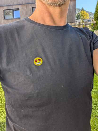 besticktes Männer Bio Baumwoll T-Shirt